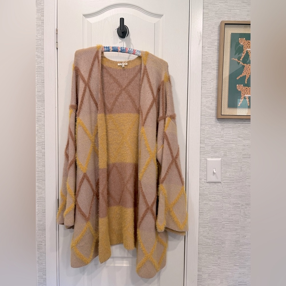 Jodifl Bell Sleeve Sweater Cardigan Open front NWOT